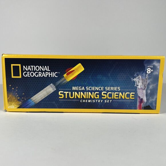 National Geographic STUNNING SCIENCE Chemistry Set 45 Easy Experiments OPEN BOX - Picture 3 of 6